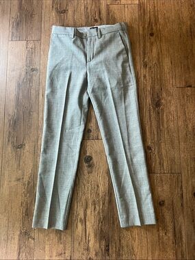 J. Crew Light Gray Flat-Front Dress Pants